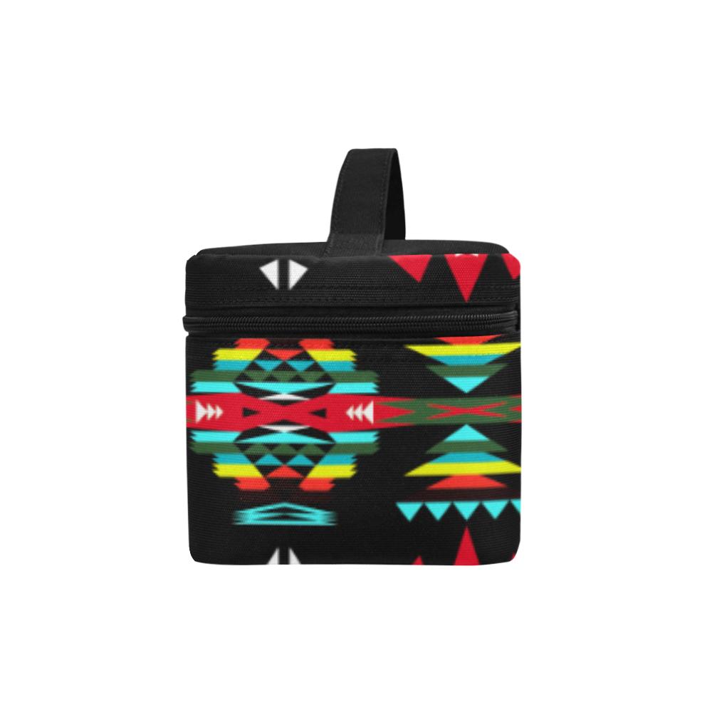 River Trail Sunset Cosmetic Bag/Large (Model 1658) Cosmetic Bag e-joyer