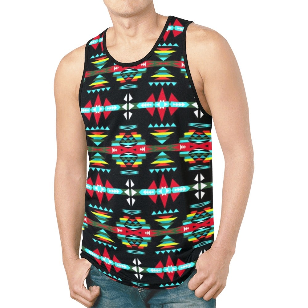 River Trail Sunset New All Over Print Tank Top for Men (Model T46) New All Over Print Tank Top for Men (T46) e-joyer