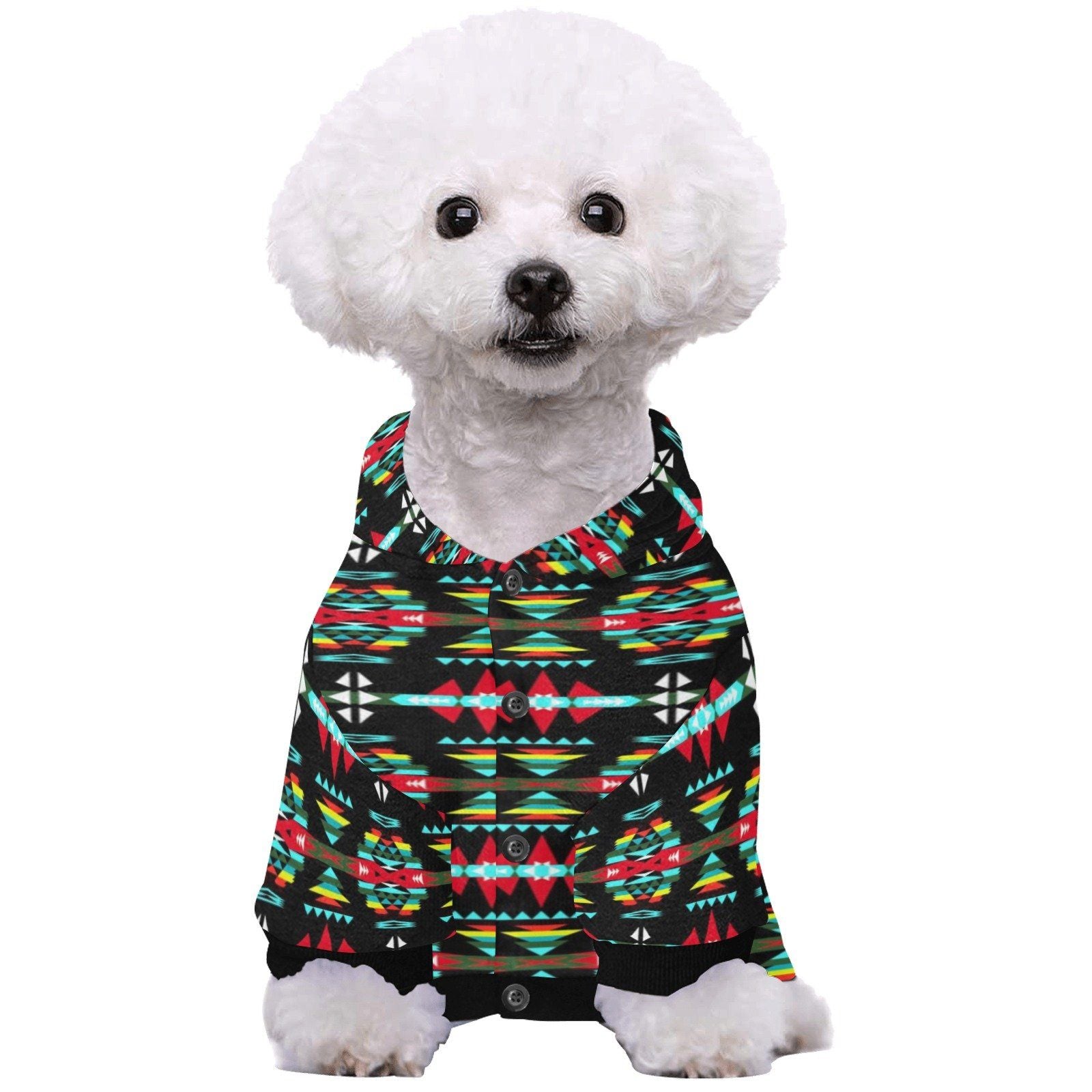 River Trail Sunset Pet Dog Hoodie Pet Dog Hoodie e-joyer