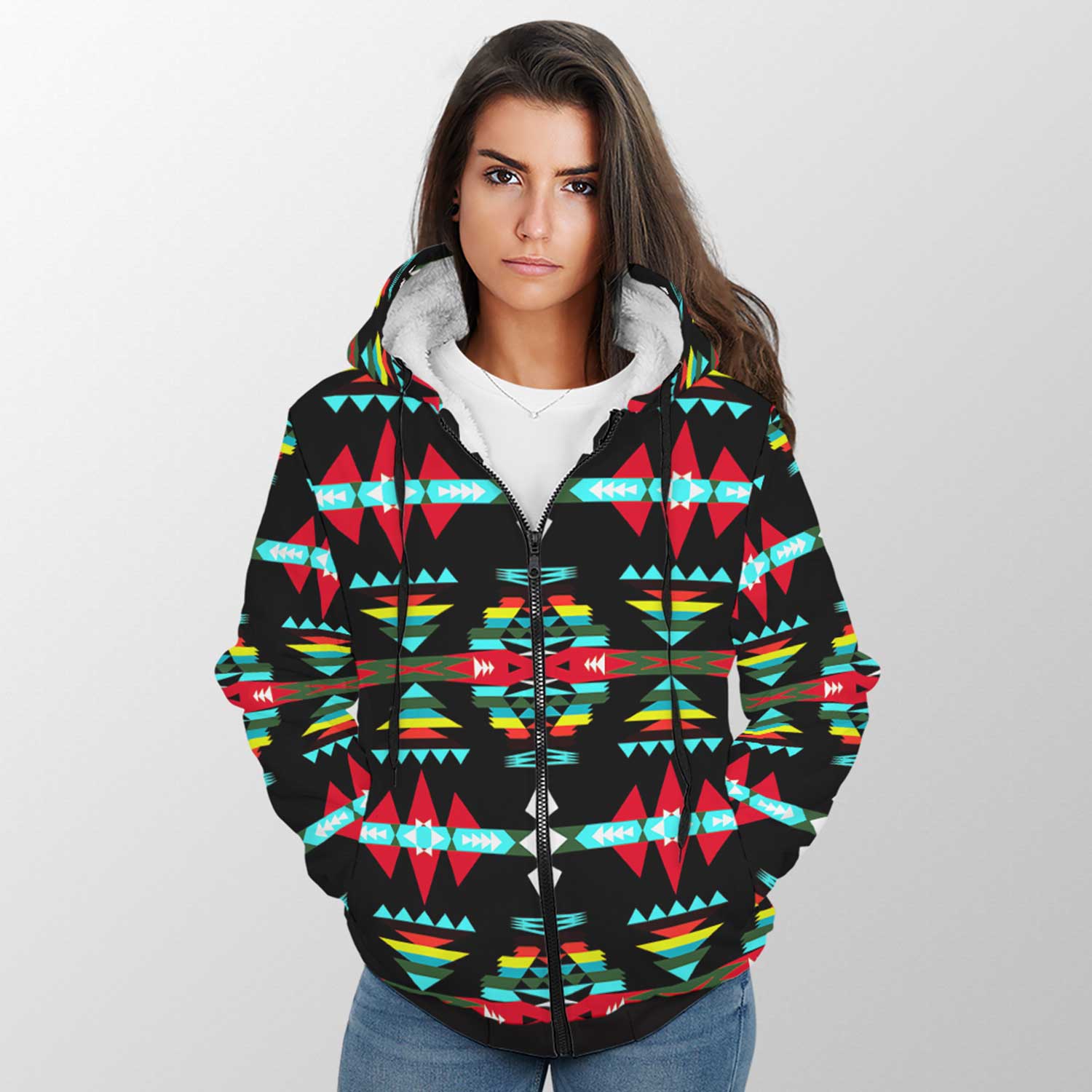 River Trail Sunset Sherpa Hoodie 49 Dzine