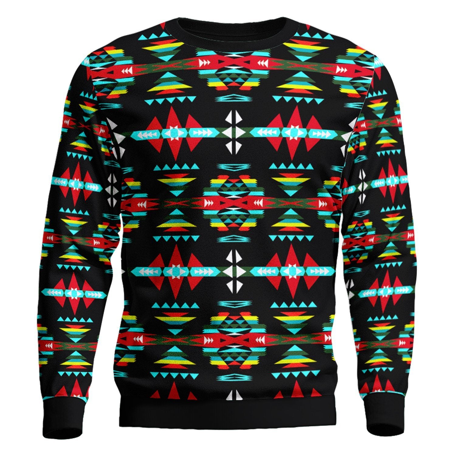 River Trail Sunset Unisex Crewneck Long Sleeve Top 49 Dzine