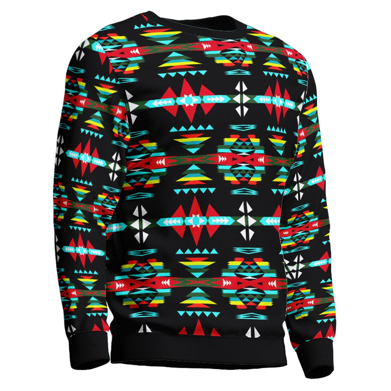 River Trail Sunset Unisex Crewneck Long Sleeve Top 49 Dzine