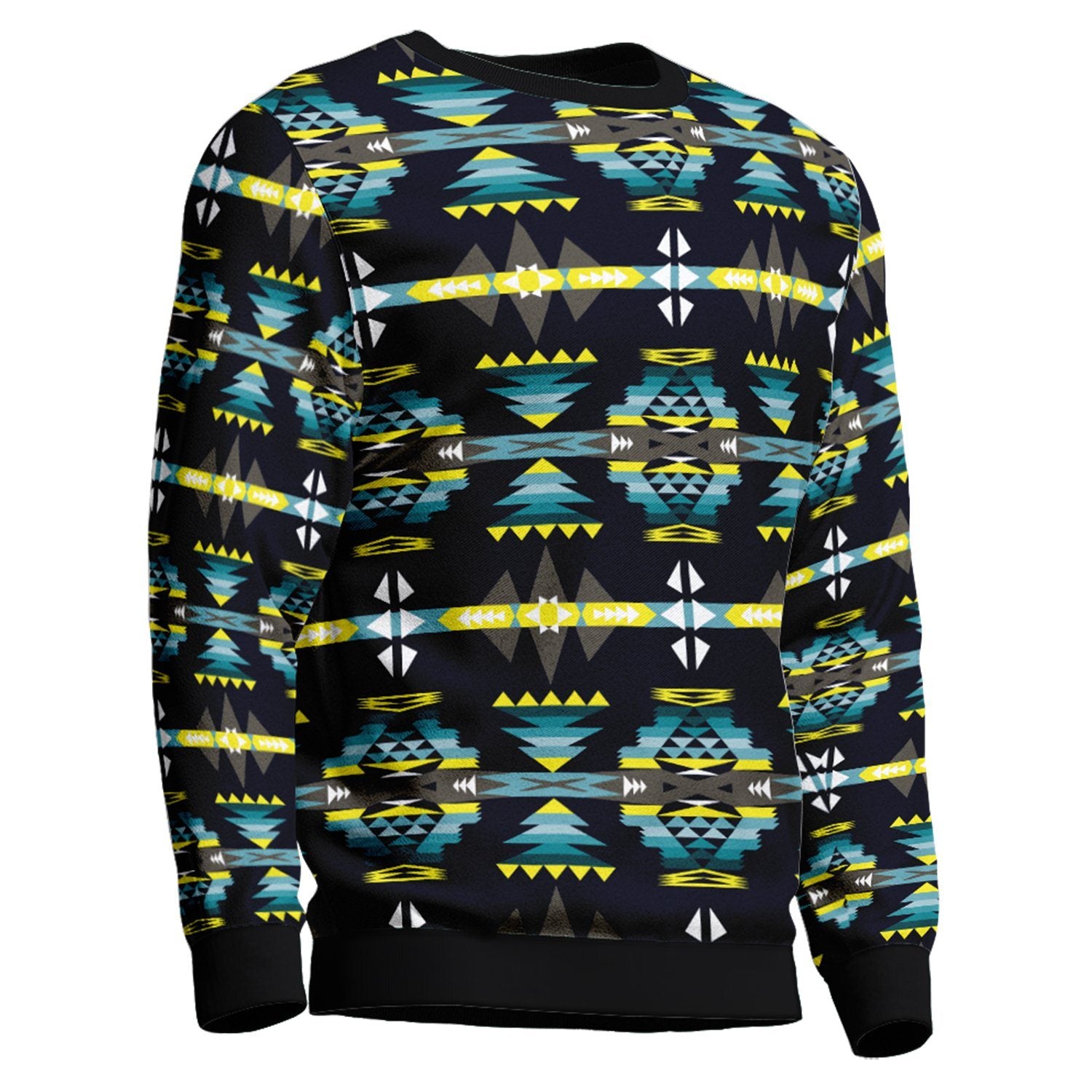 River Trail Unisex Crewneck Long Sleeve Top 49 Dzine