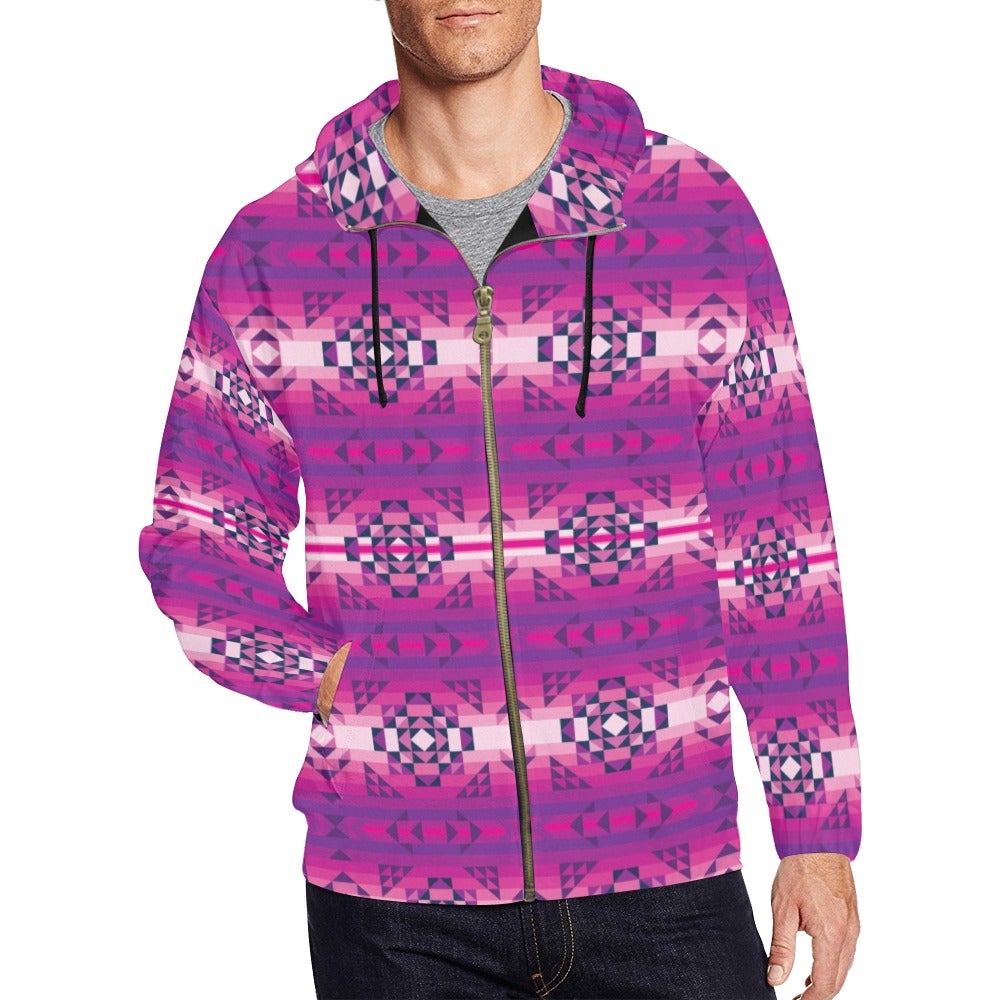 Royal Airspace All Over Print Full Zip Hoodie for Men (Model H14) hoodie e-joyer