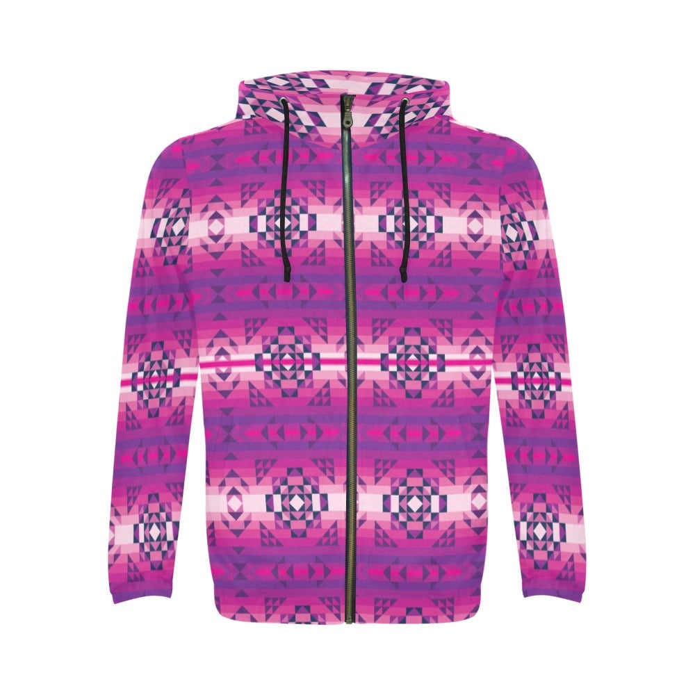 Royal Airspace All Over Print Full Zip Hoodie for Men (Model H14) hoodie e-joyer
