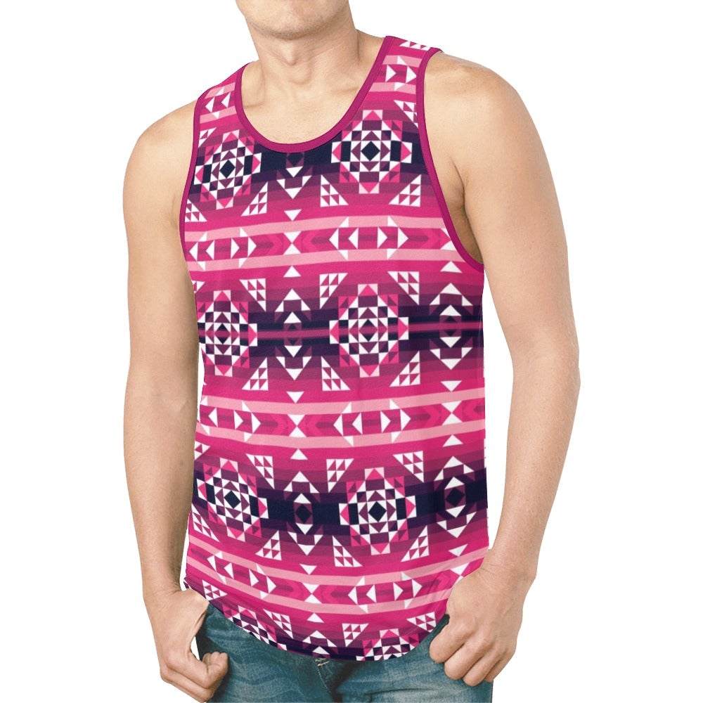 Royal Airspace Red New All Over Print Tank Top for Men (Model T46) tank top e-joyer