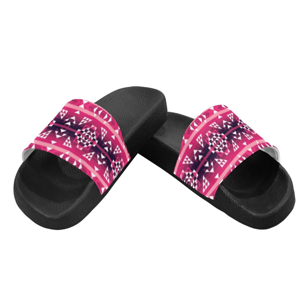 Royal Airspace Red Women's Slide Sandals (Model 057) sandals e-joyer
