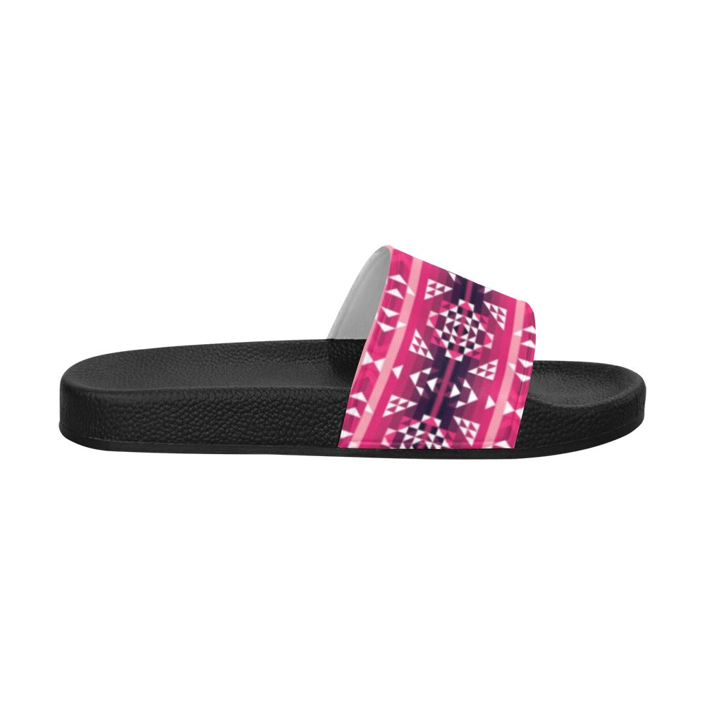 Royal Airspace Red Women's Slide Sandals (Model 057) sandals e-joyer