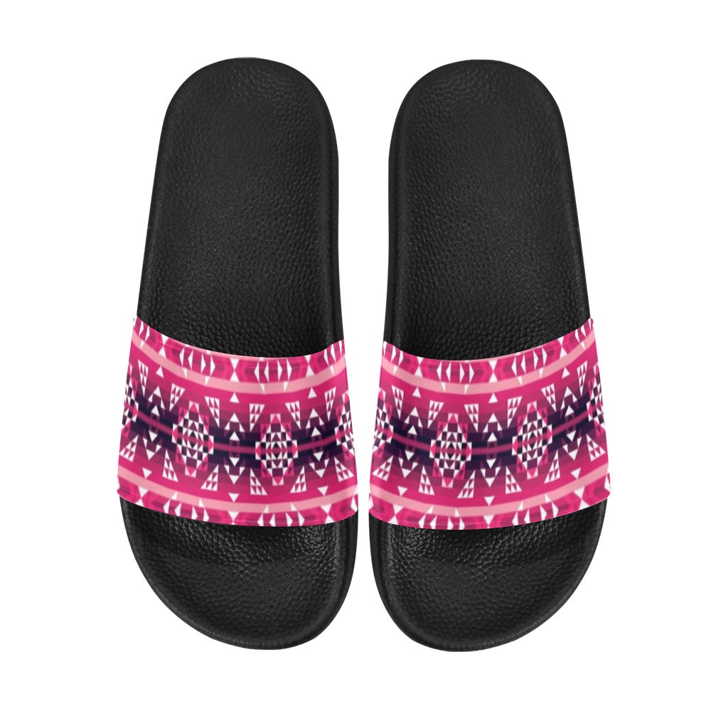 Royal Airspace Red Women's Slide Sandals (Model 057) sandals e-joyer