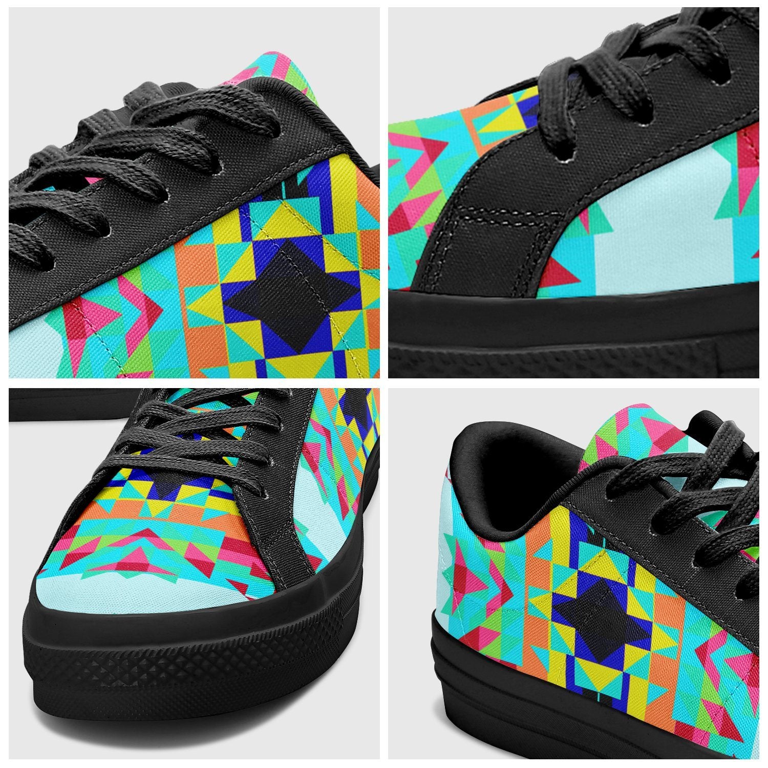 Sacred Spring Aapisi Low Top Canvas Shoes Black Sole aapisi Herman