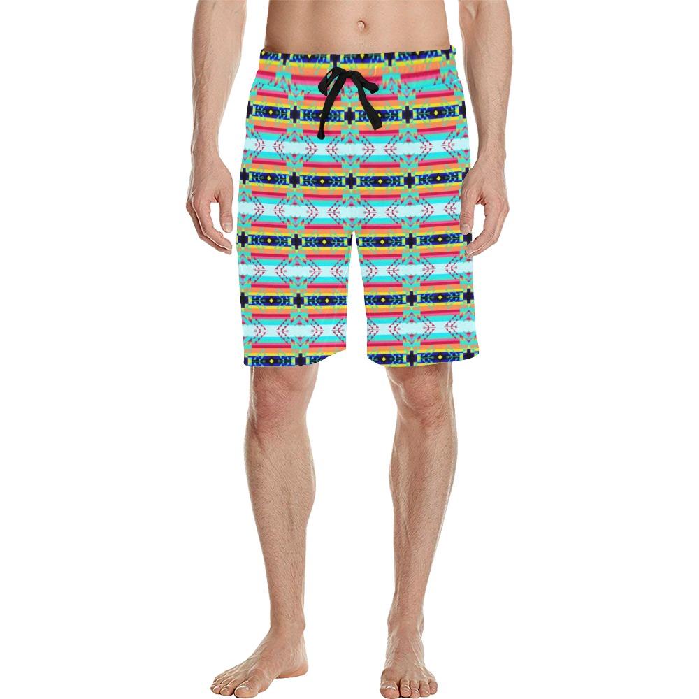 Sacred Spring Men's All Over Print Casual Shorts (Model L23) Men's Casual Shorts (L23) e-joyer