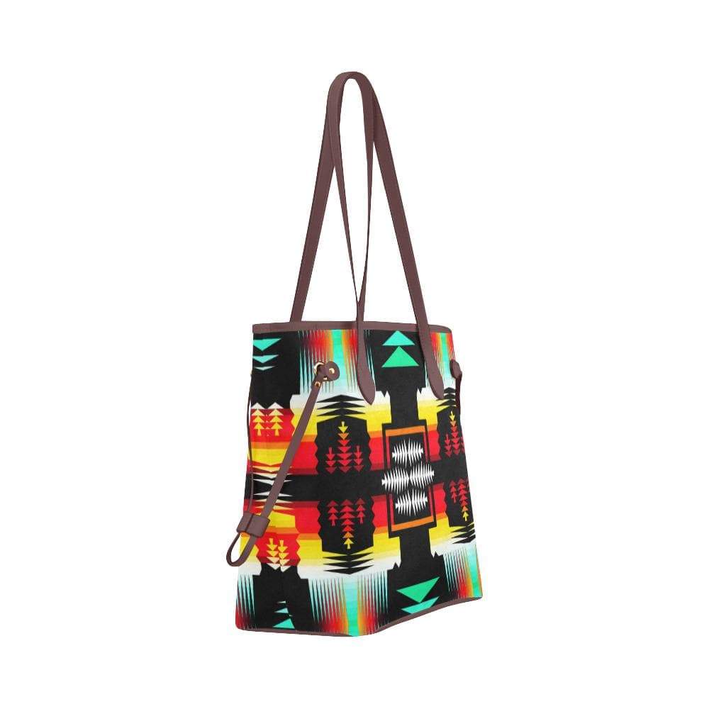 Sage Fire and Sky Clover Canvas Tote Bag (Model 1661) Clover Canvas Tote Bag (1661) e-joyer