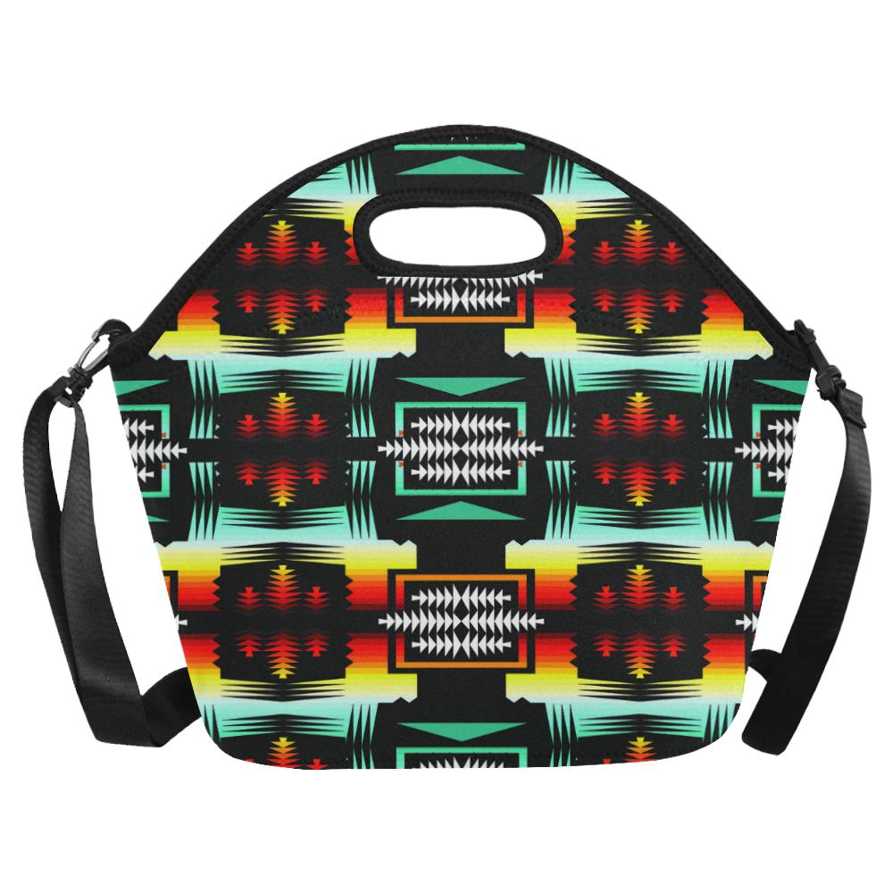 Sage Fire and Sky II Large Insulated Neoprene Lunch Bag That Replaces Your Purse (Model 1669) Neoprene Lunch Bag/Large (1669) e-joyer
