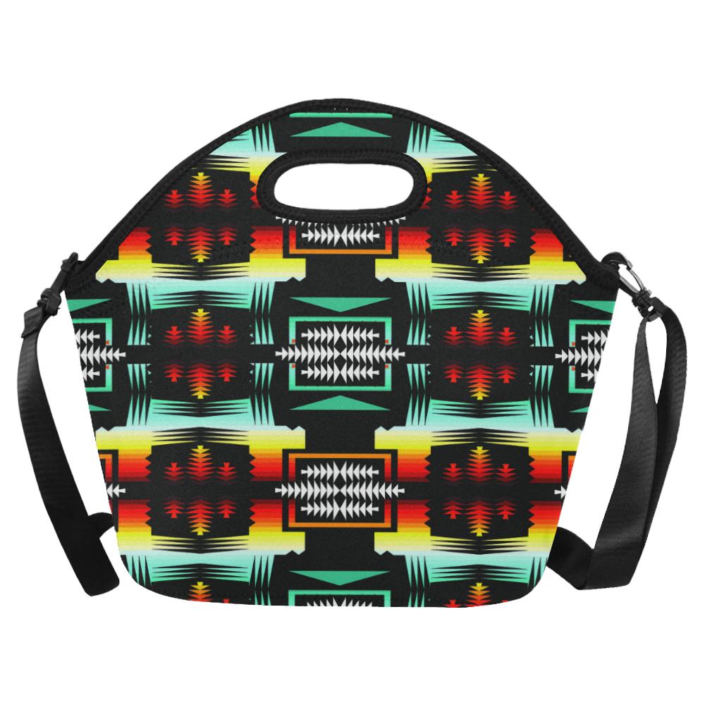 Sage Fire and Sky II Large Insulated Neoprene Lunch Bag That Replaces Your Purse (Model 1669) Neoprene Lunch Bag/Large (1669) e-joyer