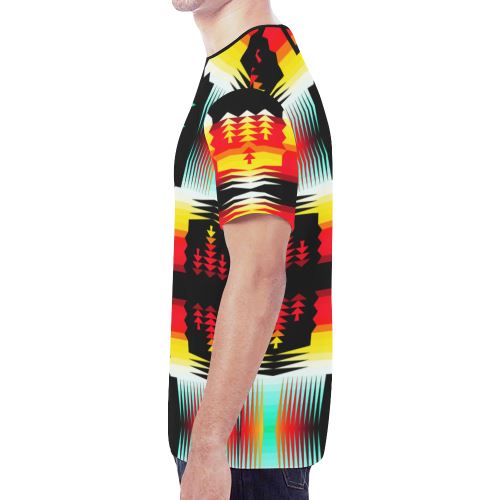 Sage Fire and Sky New All Over Print T-shirt for Men/Large Size (Model T45) New All Over Print T-shirt for Men/Large (T45) e-joyer