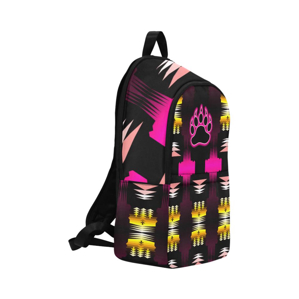 Sage Fire Bearpaw.Sunset Fabric Backpack for Adult (Model 1659) Casual Backpack for Adult (1659) e-joyer