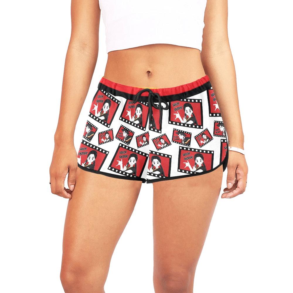 Sailor Skoden Shorts White Women's All Over Print Relaxed Shorts (Model L19) Women's All Over Print Relaxed Shorts (L19) e-joyer