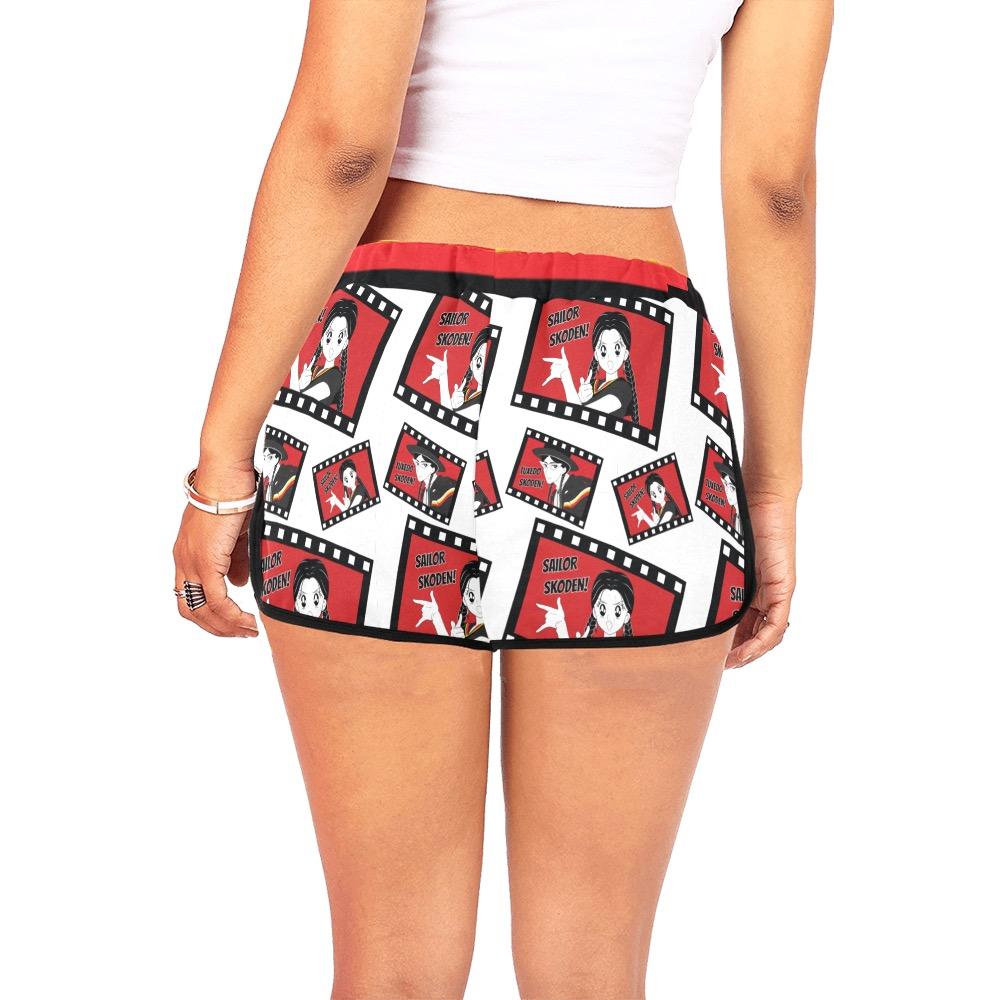 Sailor Skoden Shorts White Women's All Over Print Relaxed Shorts (Model L19) Women's All Over Print Relaxed Shorts (L19) e-joyer