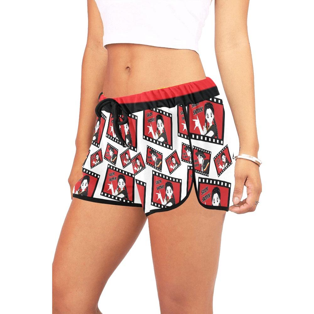 Sailor Skoden Shorts White Women's All Over Print Relaxed Shorts (Model L19) Women's All Over Print Relaxed Shorts (L19) e-joyer