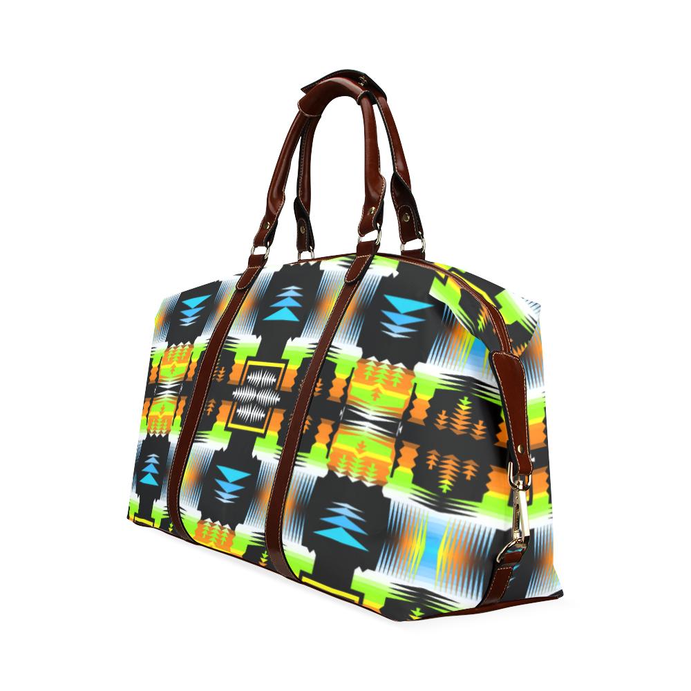 Small Print Autumn Fire Sage Classic Travel Bag (Model 1643) Remake Classic Travel Bags (1643) e-joyer