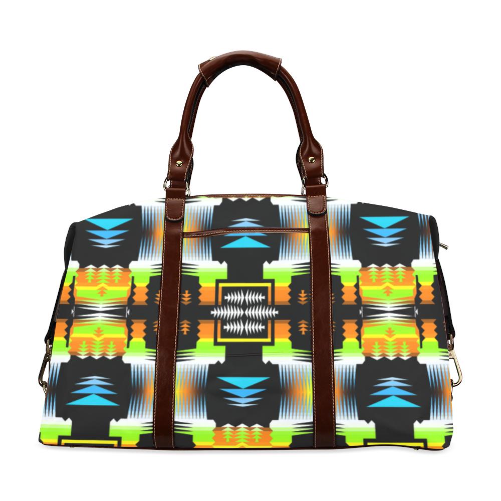 Small Print Autumn Fire Sage Classic Travel Bag (Model 1643) Remake Classic Travel Bags (1643) e-joyer