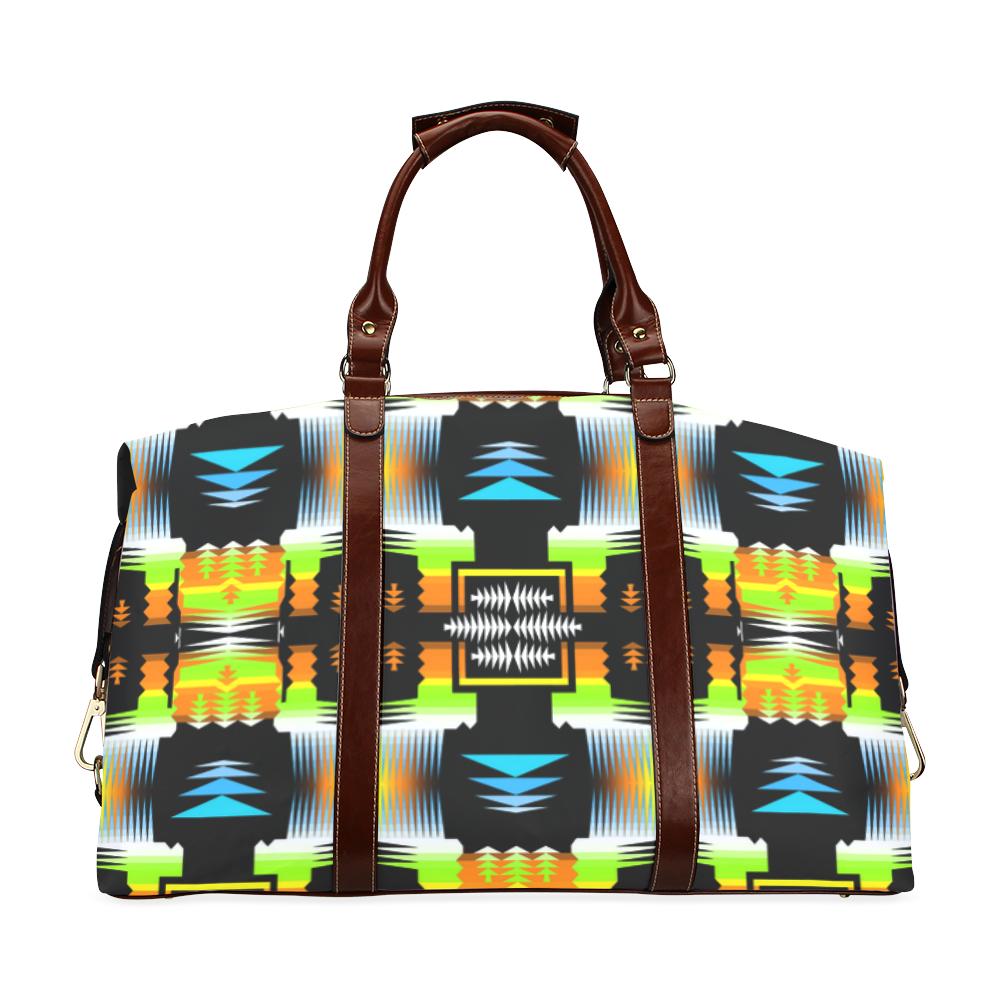Small Print Autumn Fire Sage Classic Travel Bag (Model 1643) Remake Classic Travel Bags (1643) e-joyer