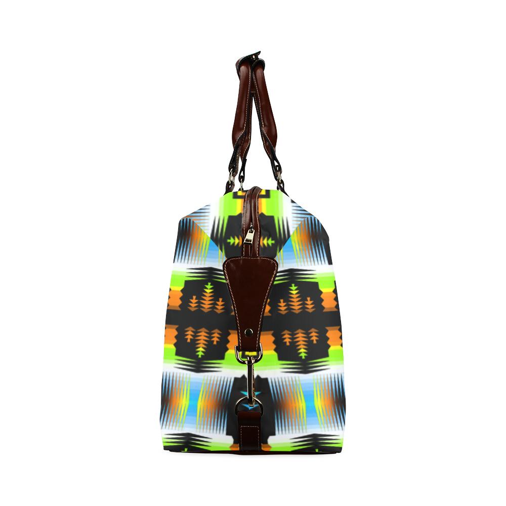 Small Print Autumn Fire Sage Classic Travel Bag (Model 1643) Remake Classic Travel Bags (1643) e-joyer