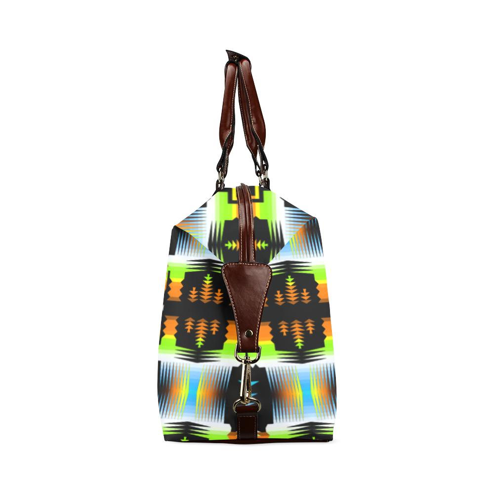 Small Print Autumn Fire Sage Classic Travel Bag (Model 1643) Remake Classic Travel Bags (1643) e-joyer