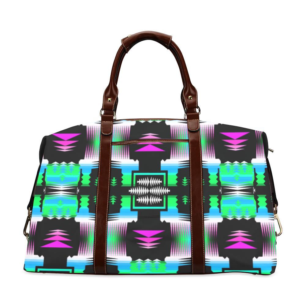 Small Print Sunset Sun Sage Classic Travel Bag (Model 1643) Remake Classic Travel Bags (1643) e-joyer