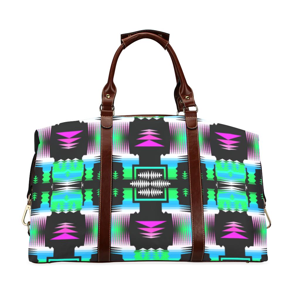 Small Print Sunset Sun Sage Classic Travel Bag (Model 1643) Remake Classic Travel Bags (1643) e-joyer