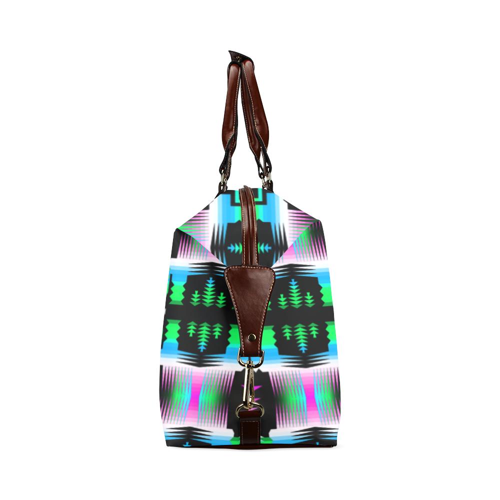 Small Print Sunset Sun Sage Classic Travel Bag (Model 1643) Remake Classic Travel Bags (1643) e-joyer