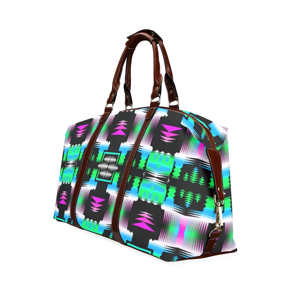 Small Print Sunset Sun Sage Classic Travel Bag (Model 1643) Remake Classic Travel Bags (1643) e-joyer