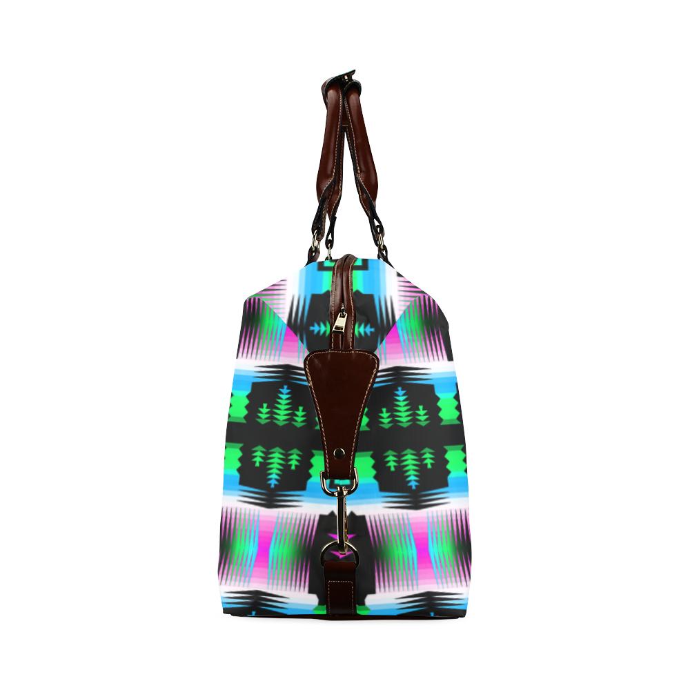 Small Print Sunset Sun Sage Classic Travel Bag (Model 1643) Remake Classic Travel Bags (1643) e-joyer