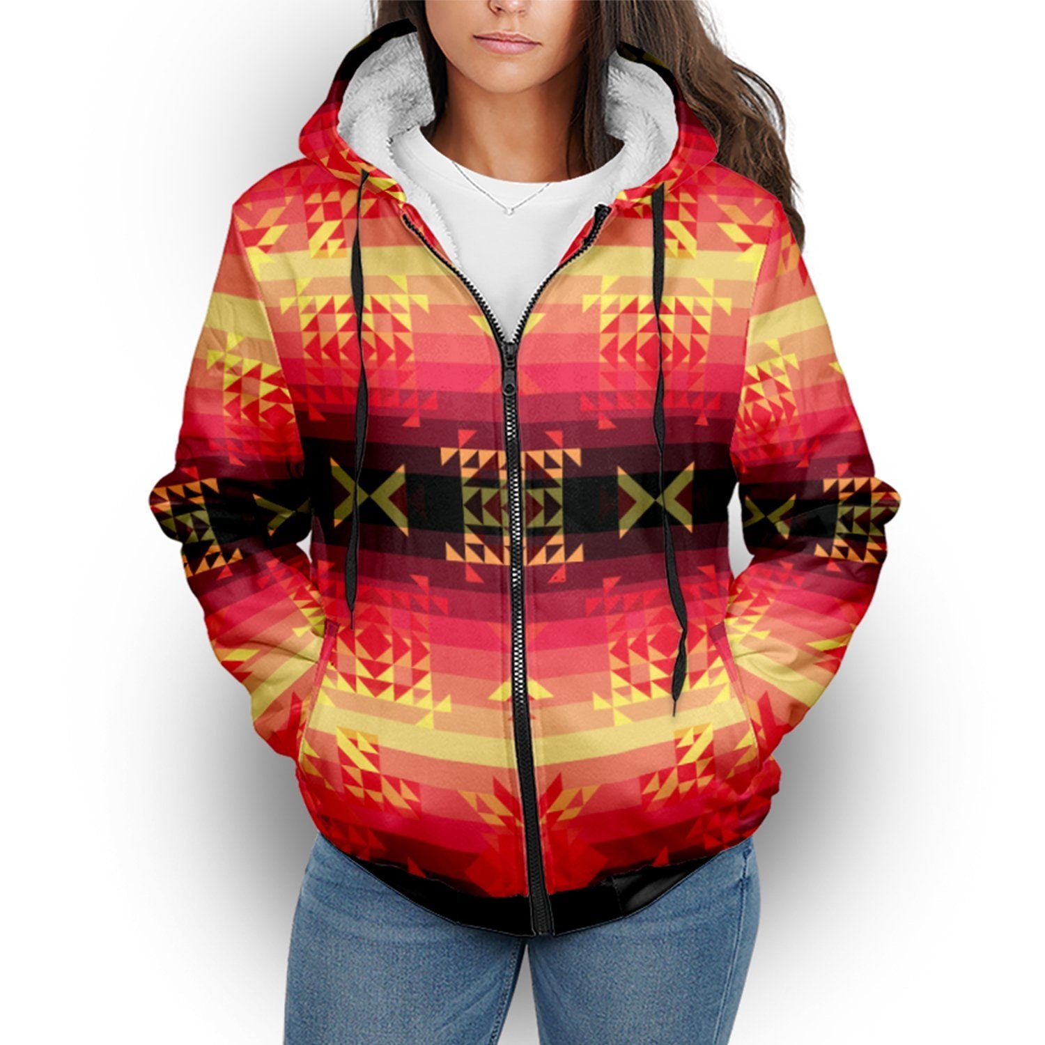 Soleil Fusion Rouge LG Sherpa Hoodie hoodie Herman