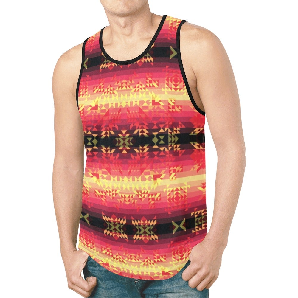 Soleil Fusion Rouge New All Over Print Tank Top for Men (Model T46) tank top e-joyer