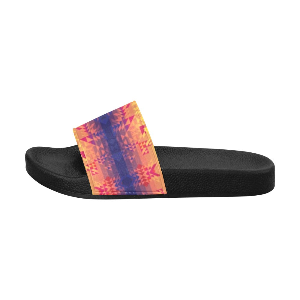 Soleil Indigo Women's Slide Sandals (Model 057) sandals e-joyer