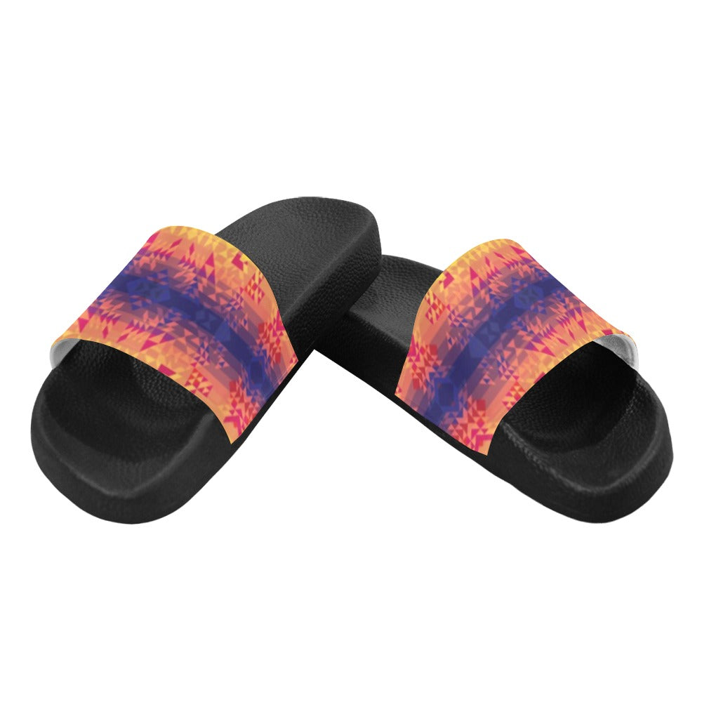 Soleil Indigo Women's Slide Sandals (Model 057) sandals e-joyer