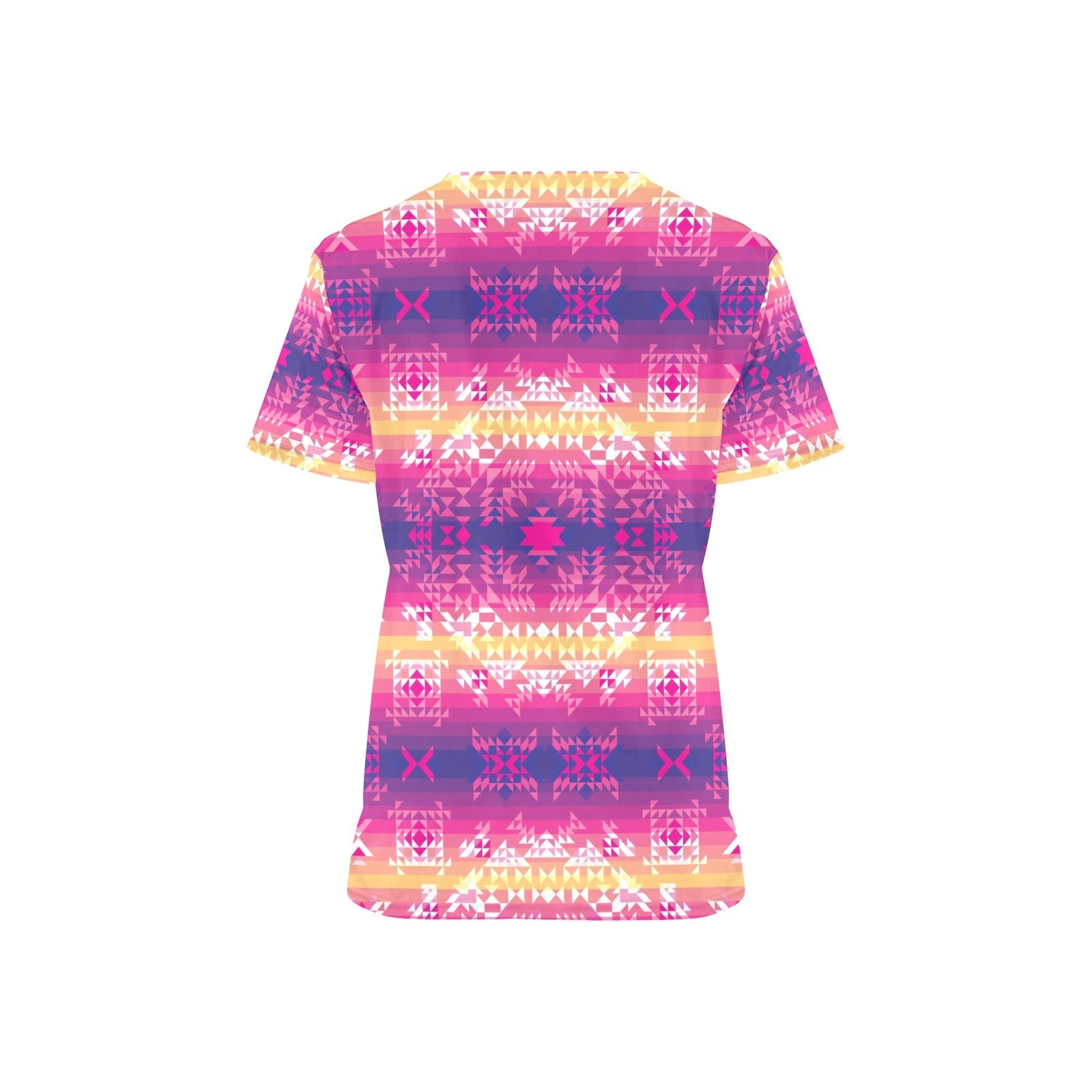 Soleil Overlay All Over Print Scrub Top Scrub Top e-joyer