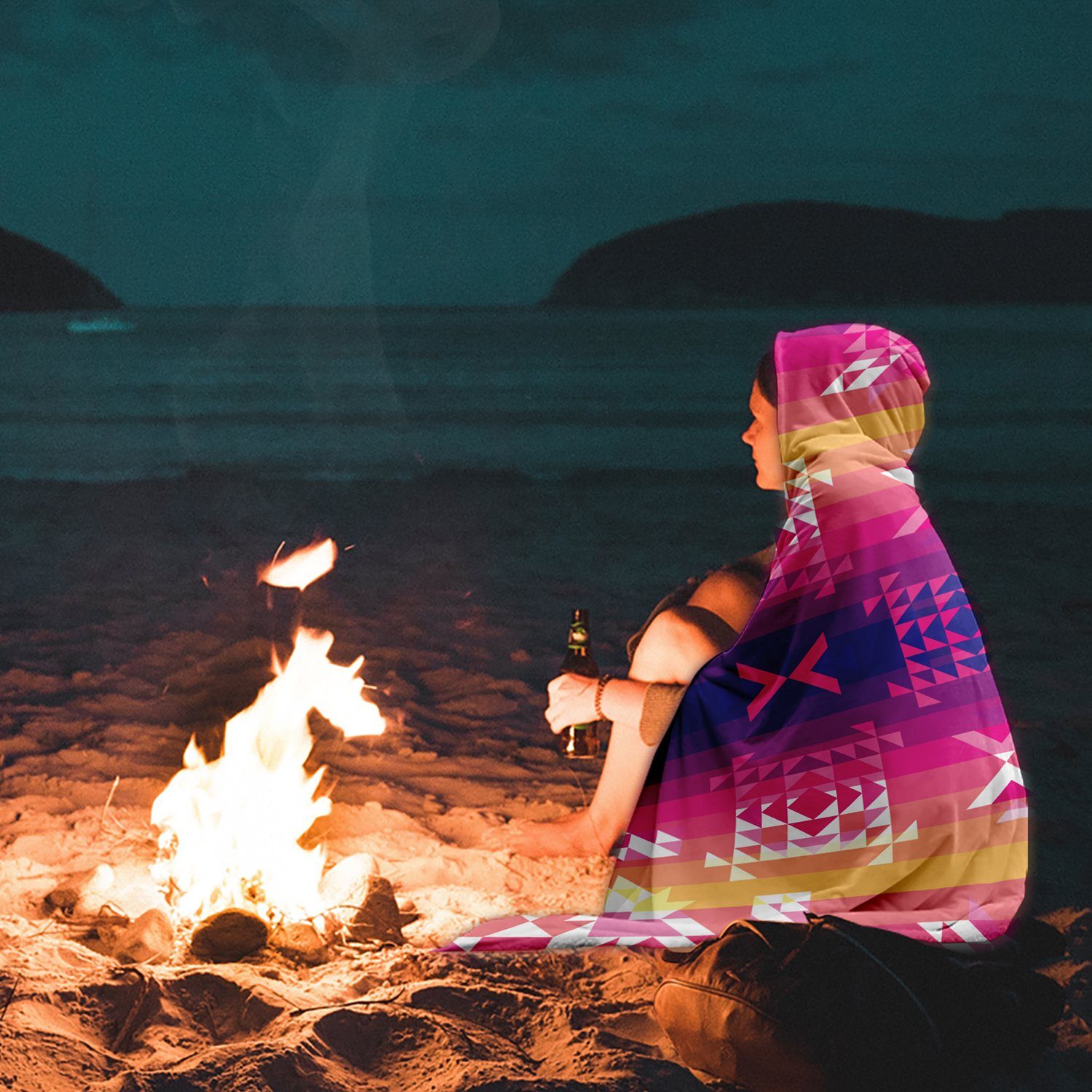 Soleil Overlay LG Hooded Blanket blanket 49 Dzine