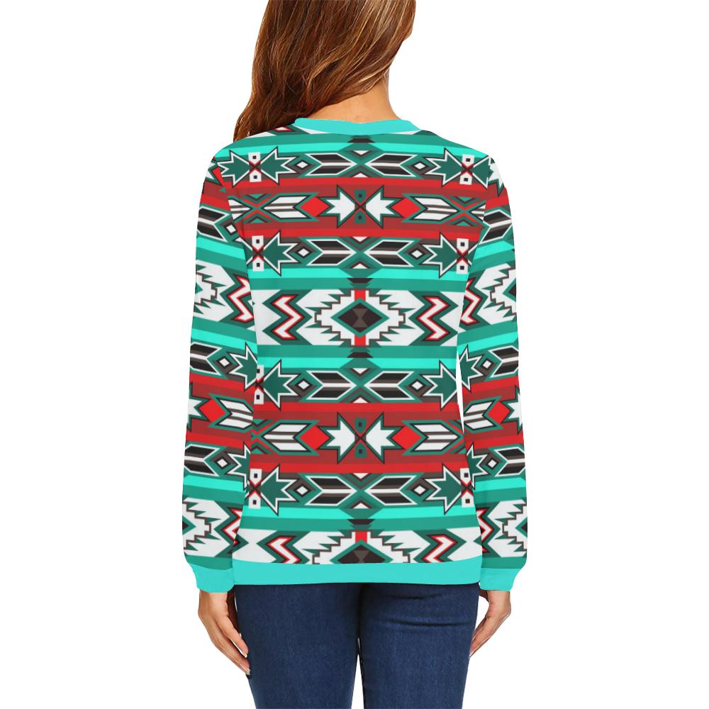 Southwest Journey All Over Print Crewneck Sweatshirt for Women (Model H18) Crewneck Sweatshirt for Women (H18) e-joyer