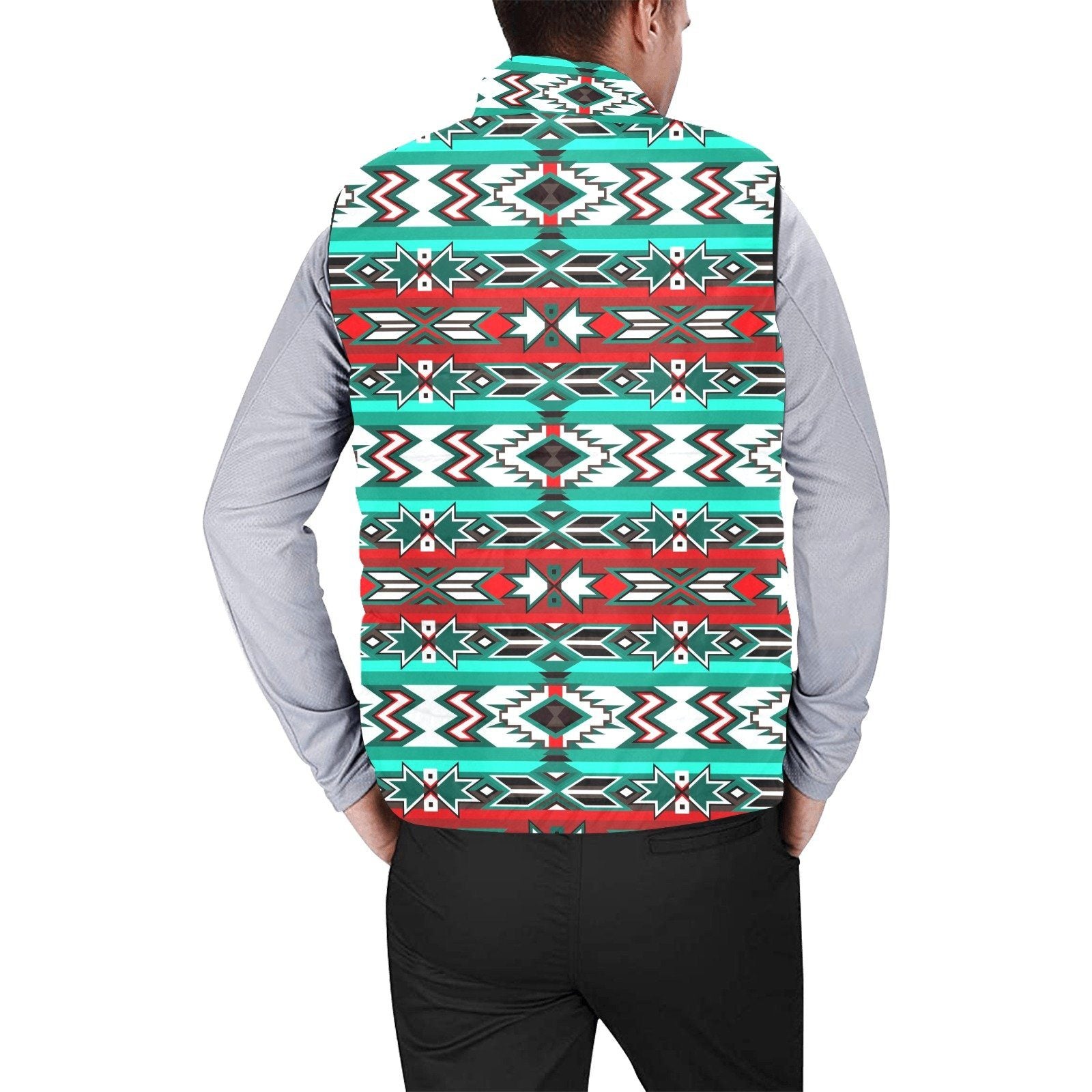 Southwest Journey Men's Padded Vest Jacket (Model H44) Men's Padded Vest Jacket (H44) e-joyer