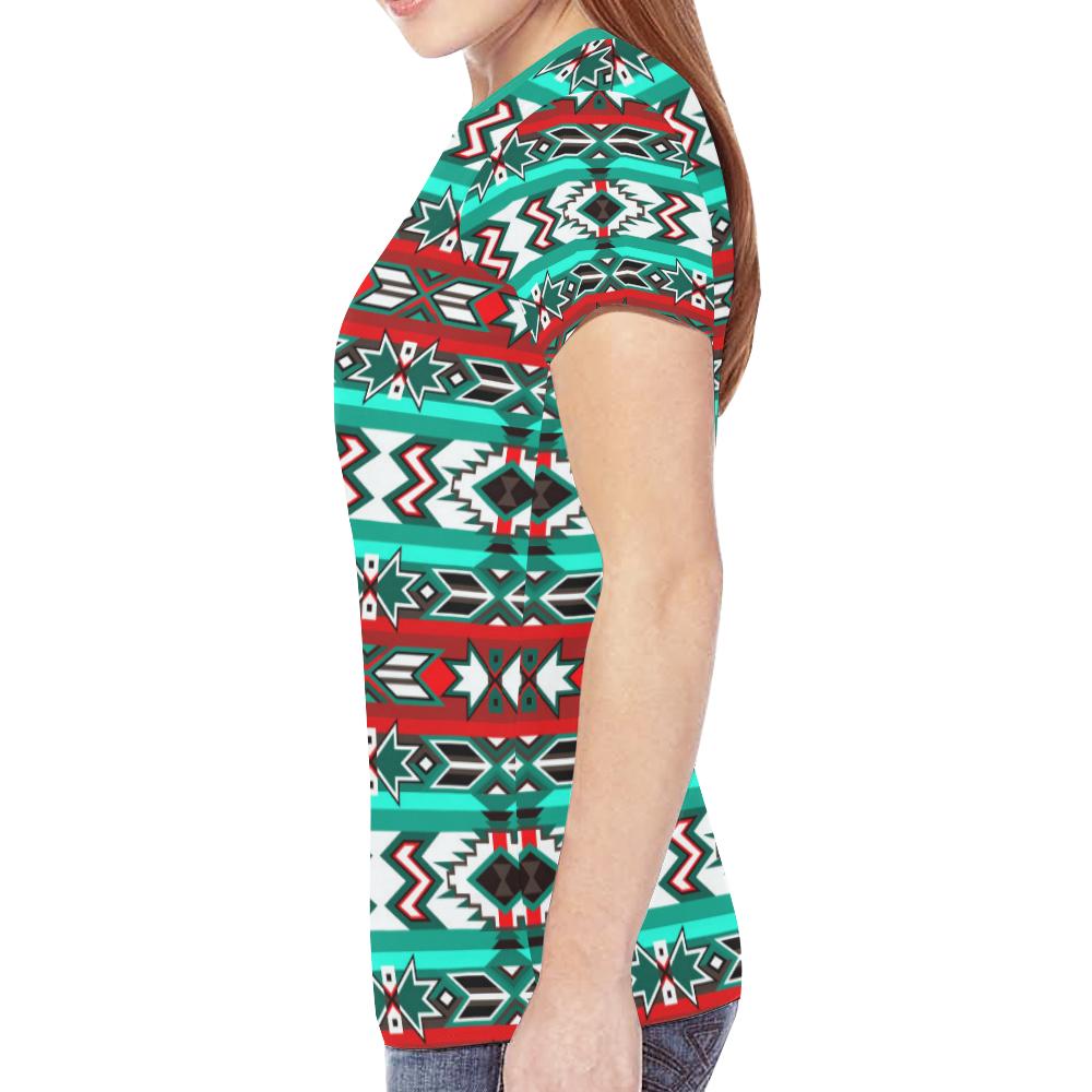 Southwest Journey New All Over Print T-shirt for Women (Model T45) New All Over Print T-shirt for Women (T45) e-joyer