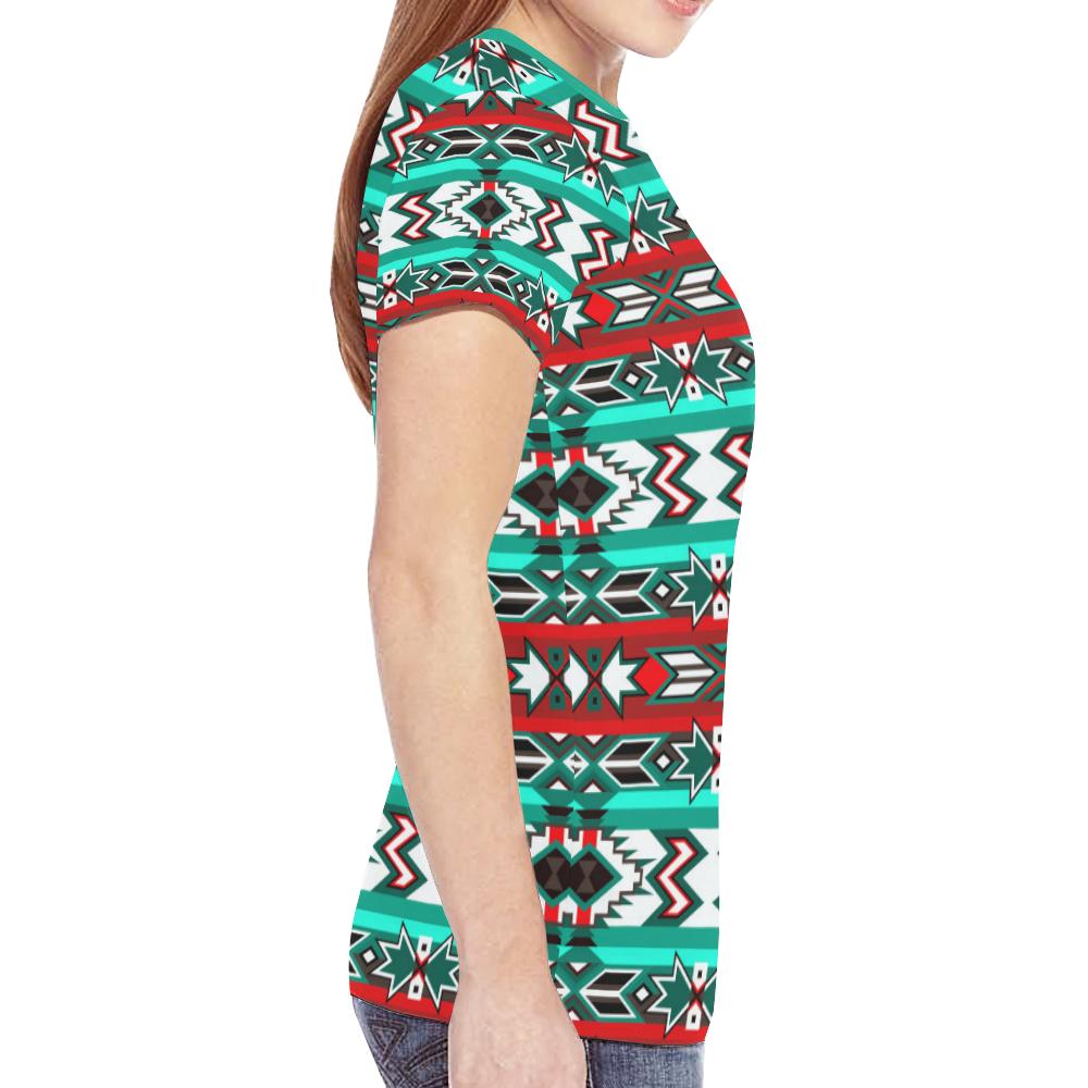 Southwest Journey New All Over Print T-shirt for Women (Model T45) New All Over Print T-shirt for Women (T45) e-joyer