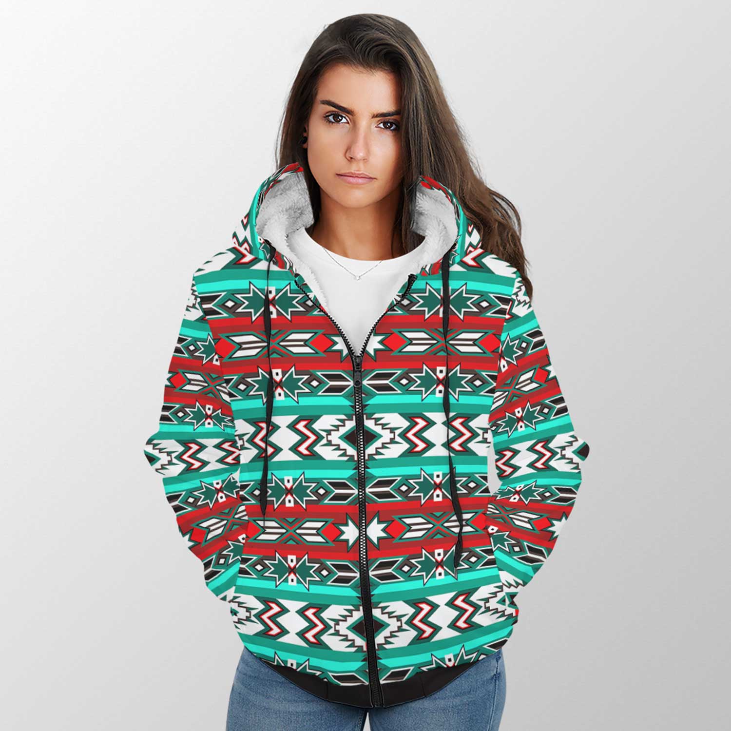 Southwest Journey Sherpa Hoodie 49 Dzine