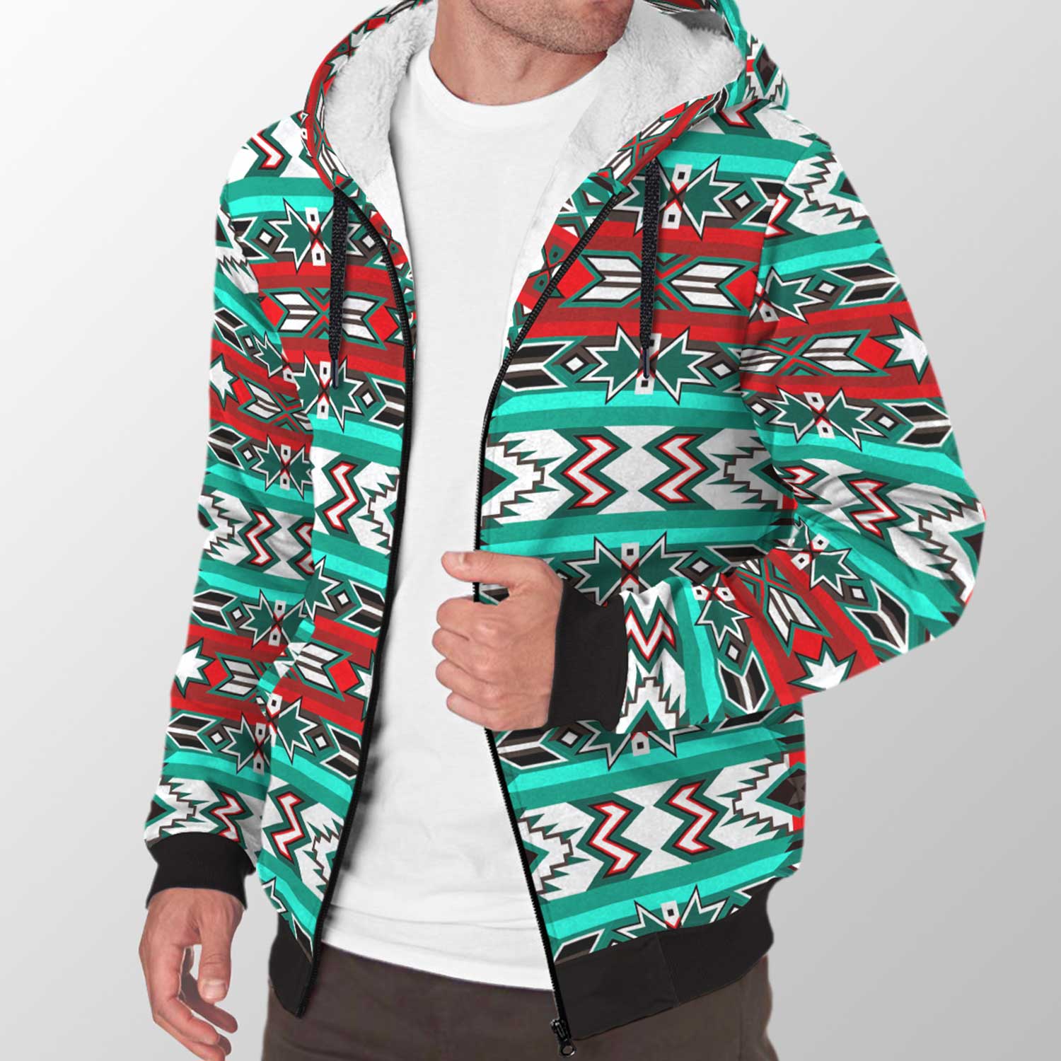 Southwest Journey Sherpa Hoodie 49 Dzine