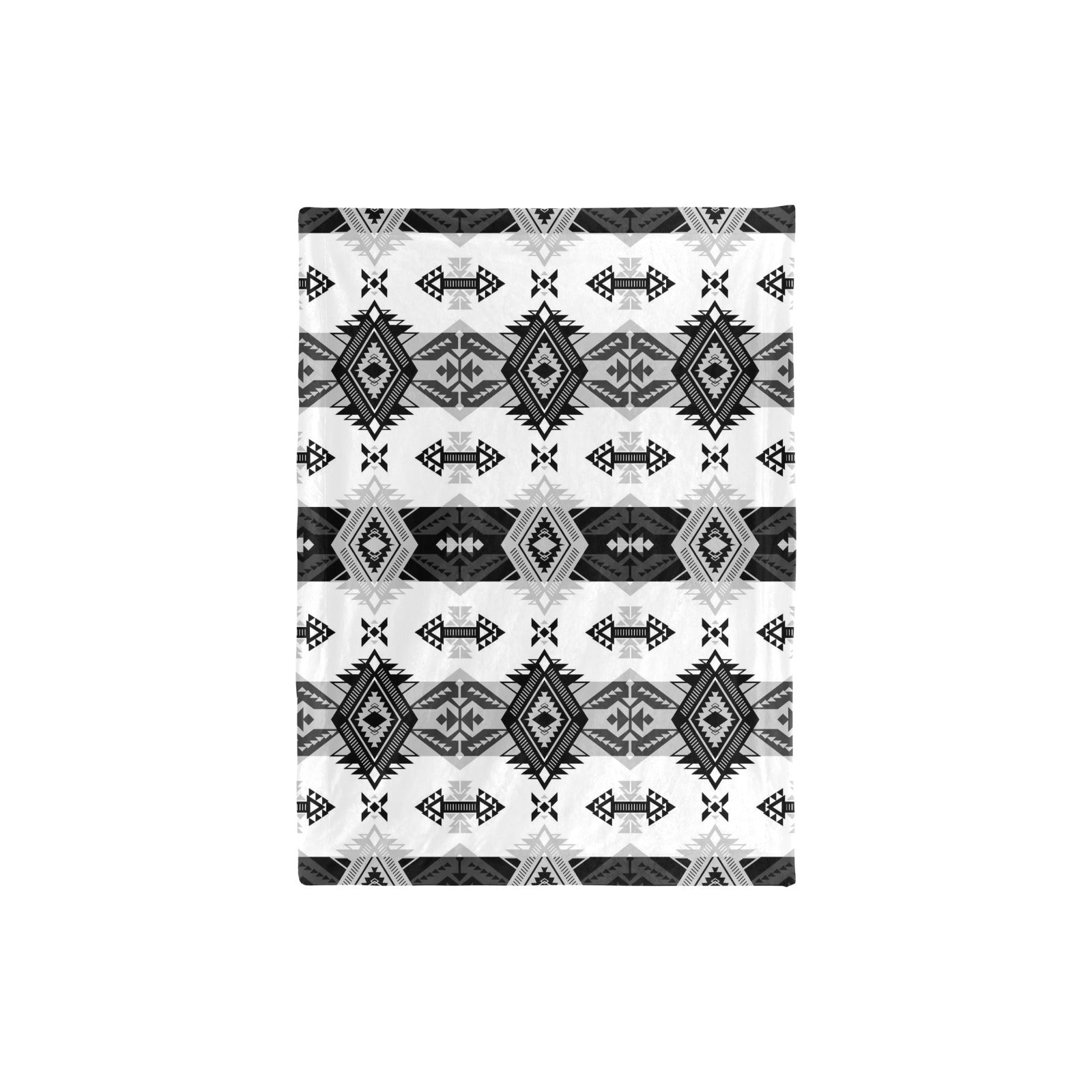 Sovereign Nation Black and White Baby Blanket 30"x40" Baby Blanket 30"x40" e-joyer