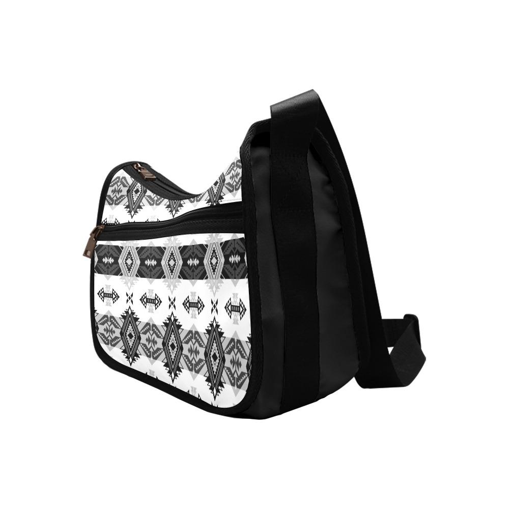 Sovereign Nation Black and White Crossbody Bags (Model 1616) Crossbody Bags (1616) e-joyer