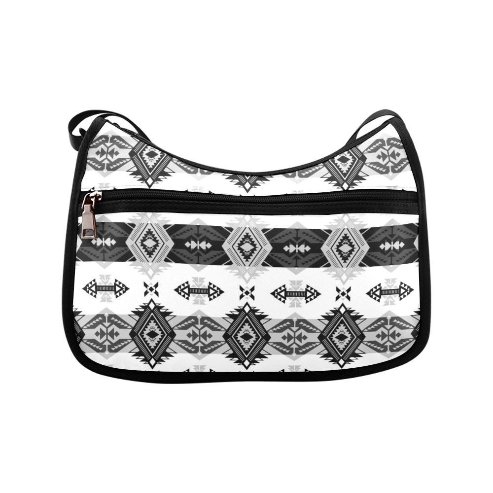 Sovereign Nation Black and White Crossbody Bags (Model 1616) Crossbody Bags (1616) e-joyer