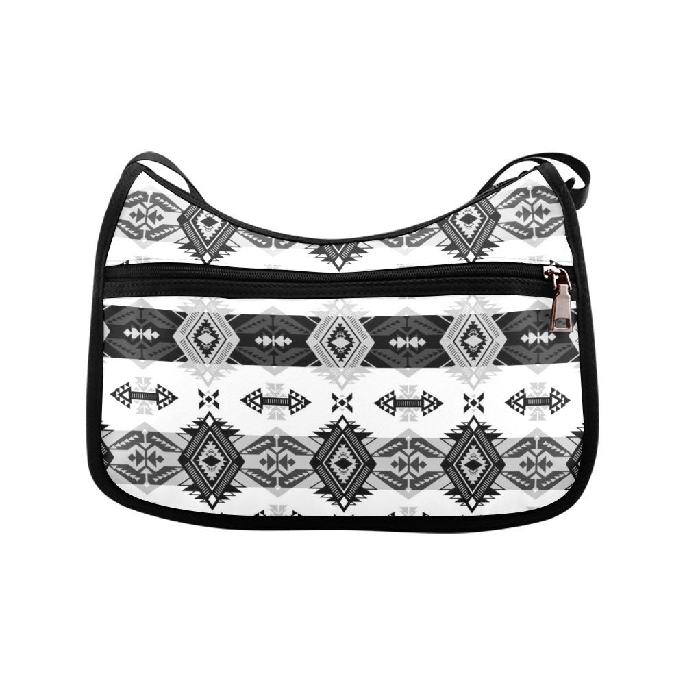 Sovereign Nation Black and White Crossbody Bags (Model 1616) Crossbody Bags (1616) e-joyer