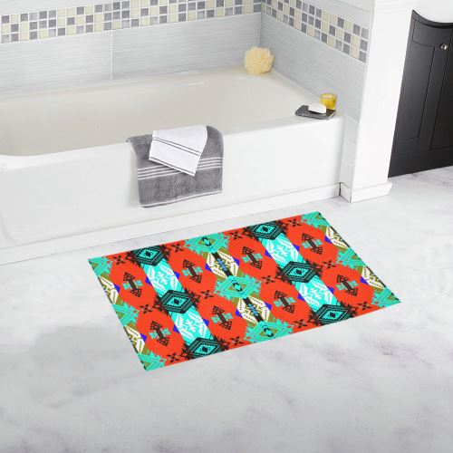 Sovereign Nation Blue Bath Rug 16''x 28'' Bath Rug 16''x 28'' e-joyer